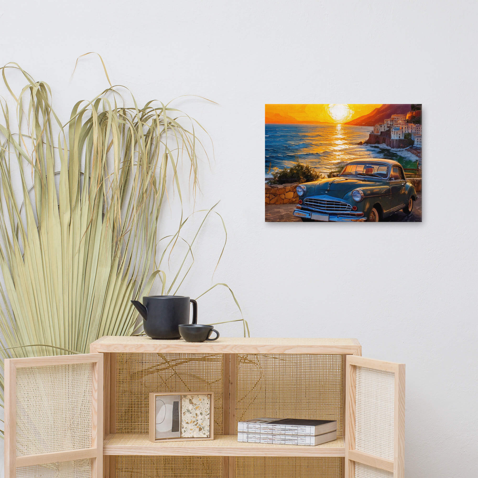 Impasto painting of sunset in Amalfi - Image 2