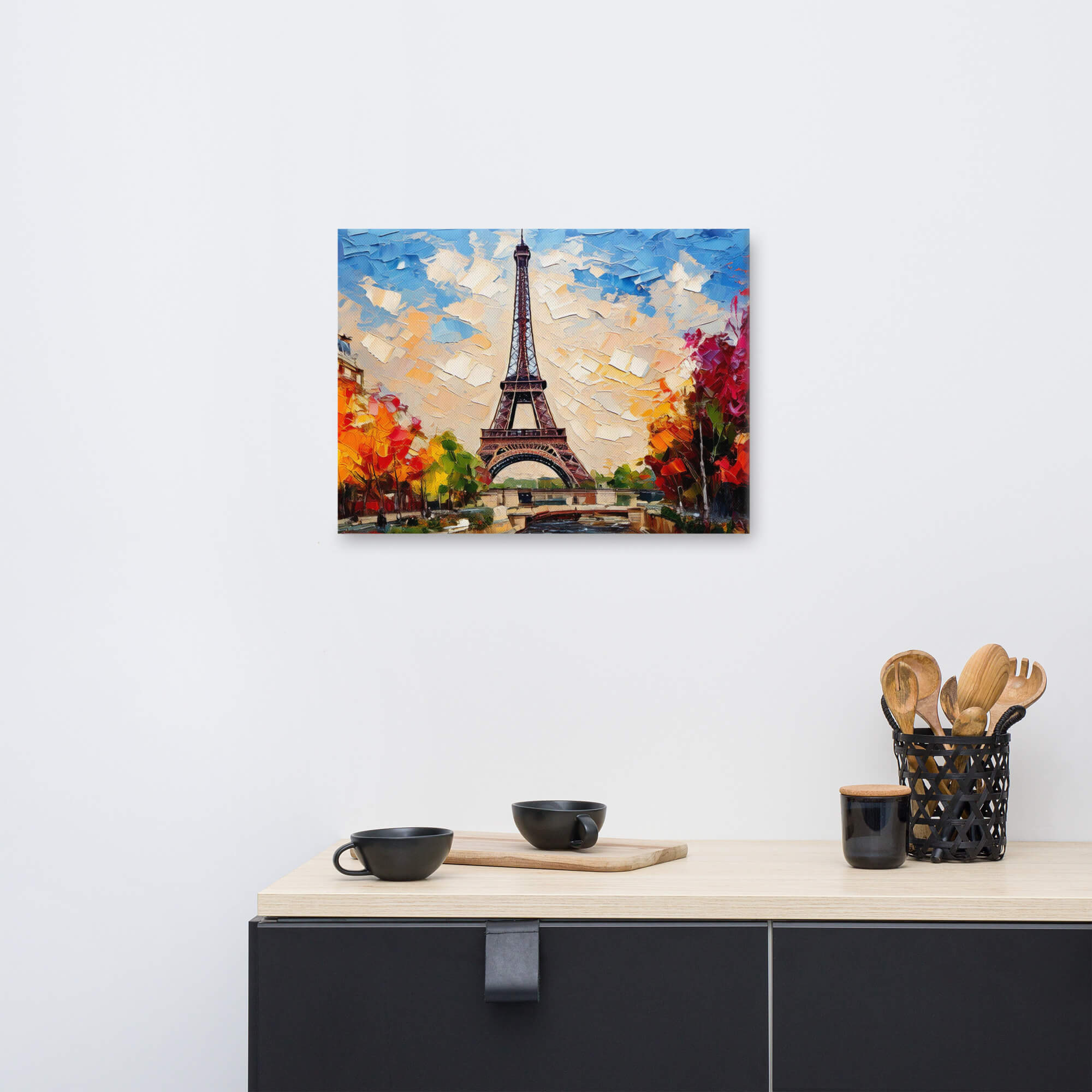 Impasto painting of Paris - Image 2