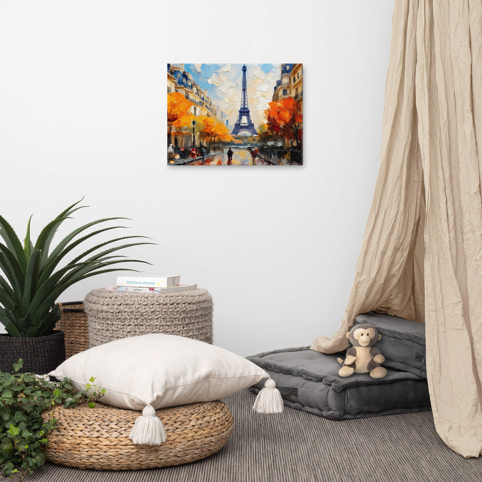 Impasto painting of Eiffel Tower - Image 2