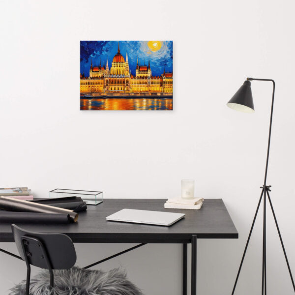 Impasto painting Parliament of Budapest
