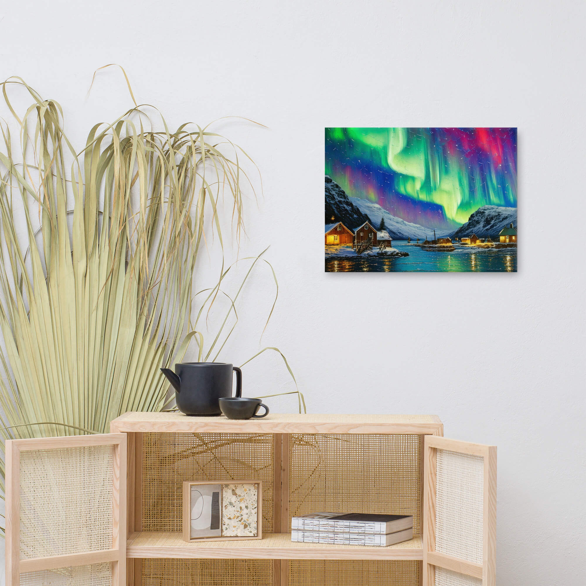 Impasto painting of Northern Lights - Image 3