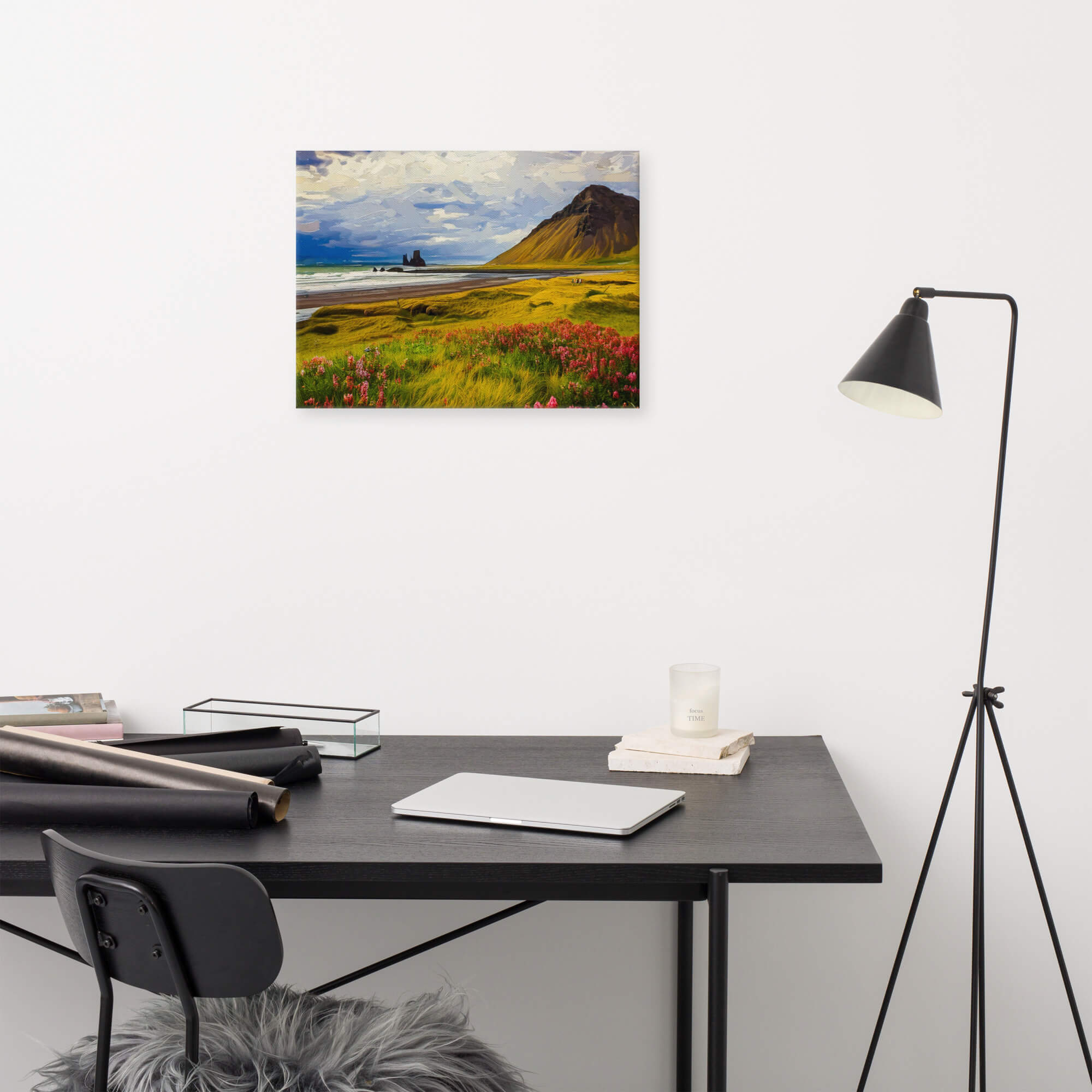 Impasto painting Iceland landscape - Image 2