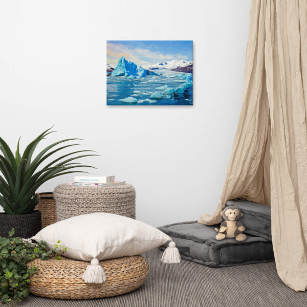 Impasto painting Iceland
