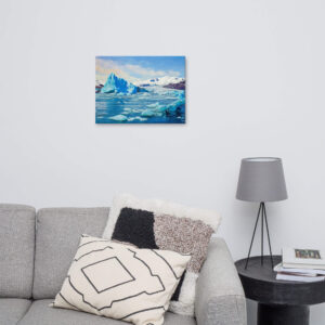 Impasto painting Iceland - Image 2
