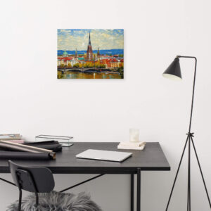 Impasto painting of Vienna - Image 3