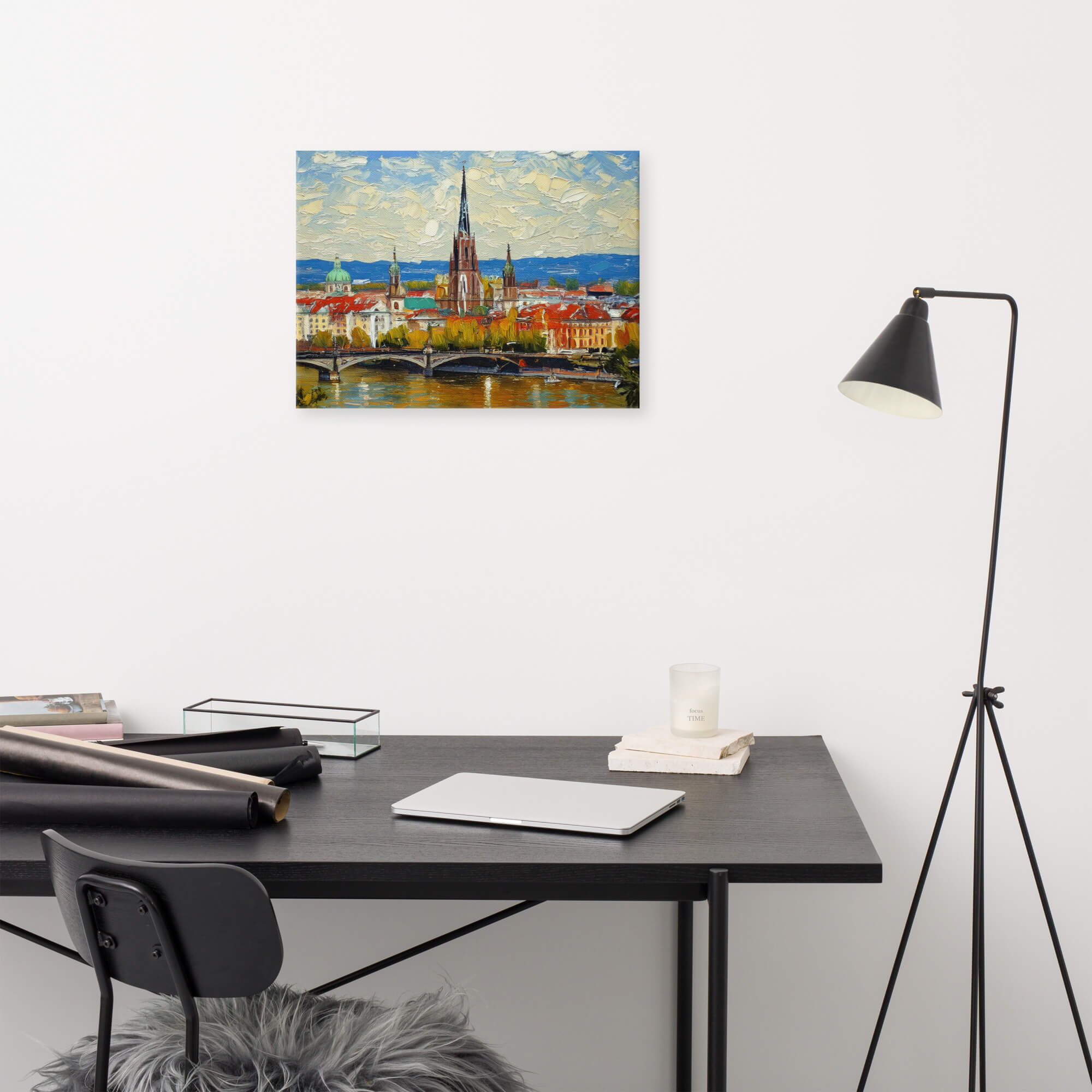 Impasto painting of Vienna - Image 3