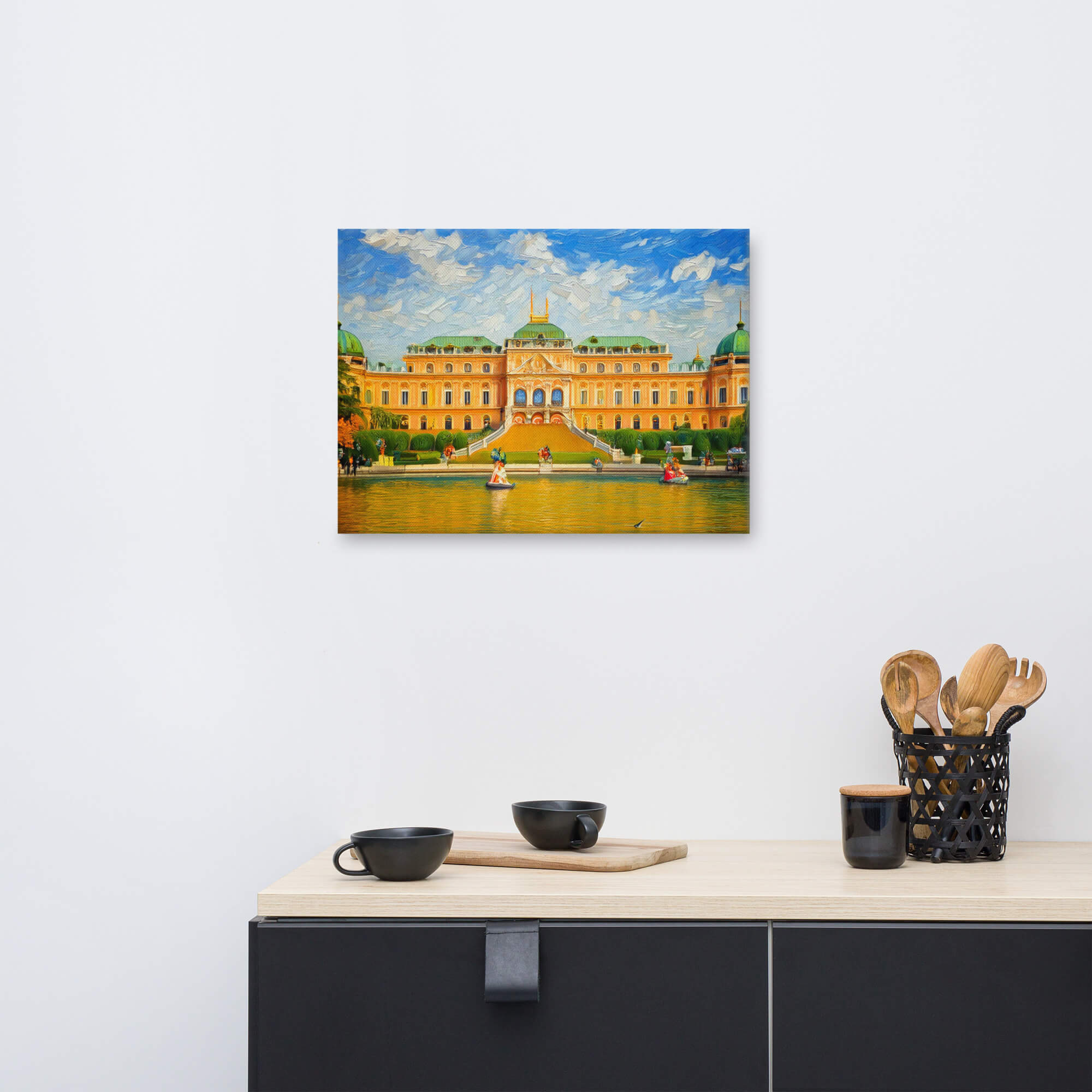 Impasto painting of Schönbrunn Castle, Vienna - Image 2