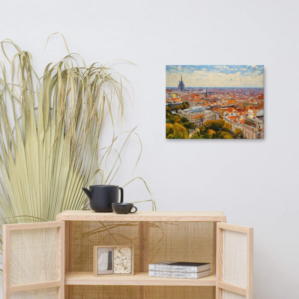 Impasto painting of Madrid