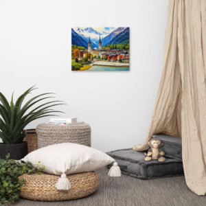Impasto painting of St. Moritz - Image 2