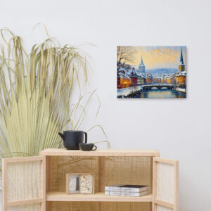 Impasto painting of Zurich - Image 2