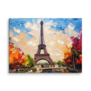 Impasto painting of Paris