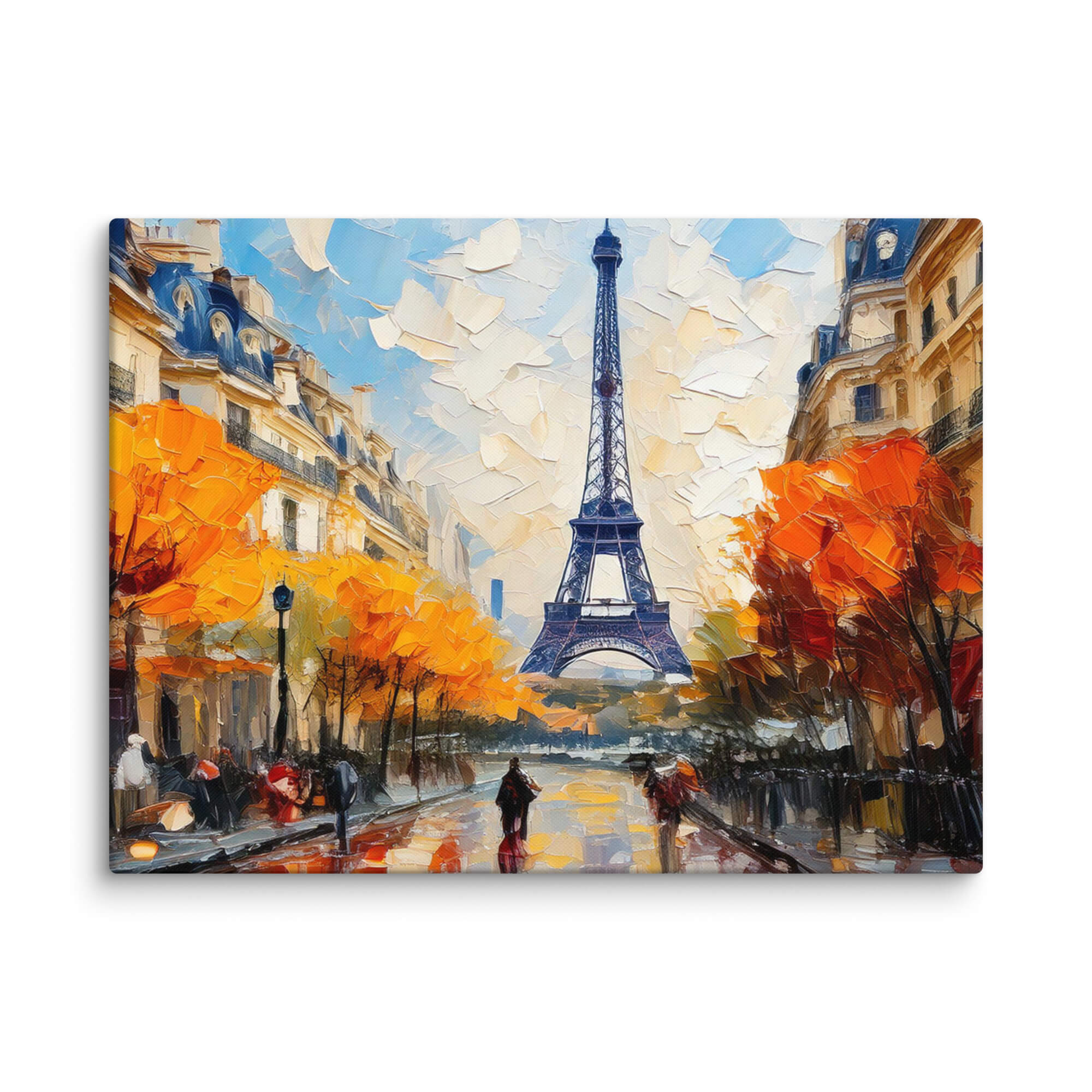Impasto painting of Eiffel Tower - Image 1