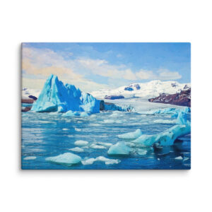 Impasto painting Iceland