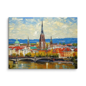 Impasto painting of Vienna