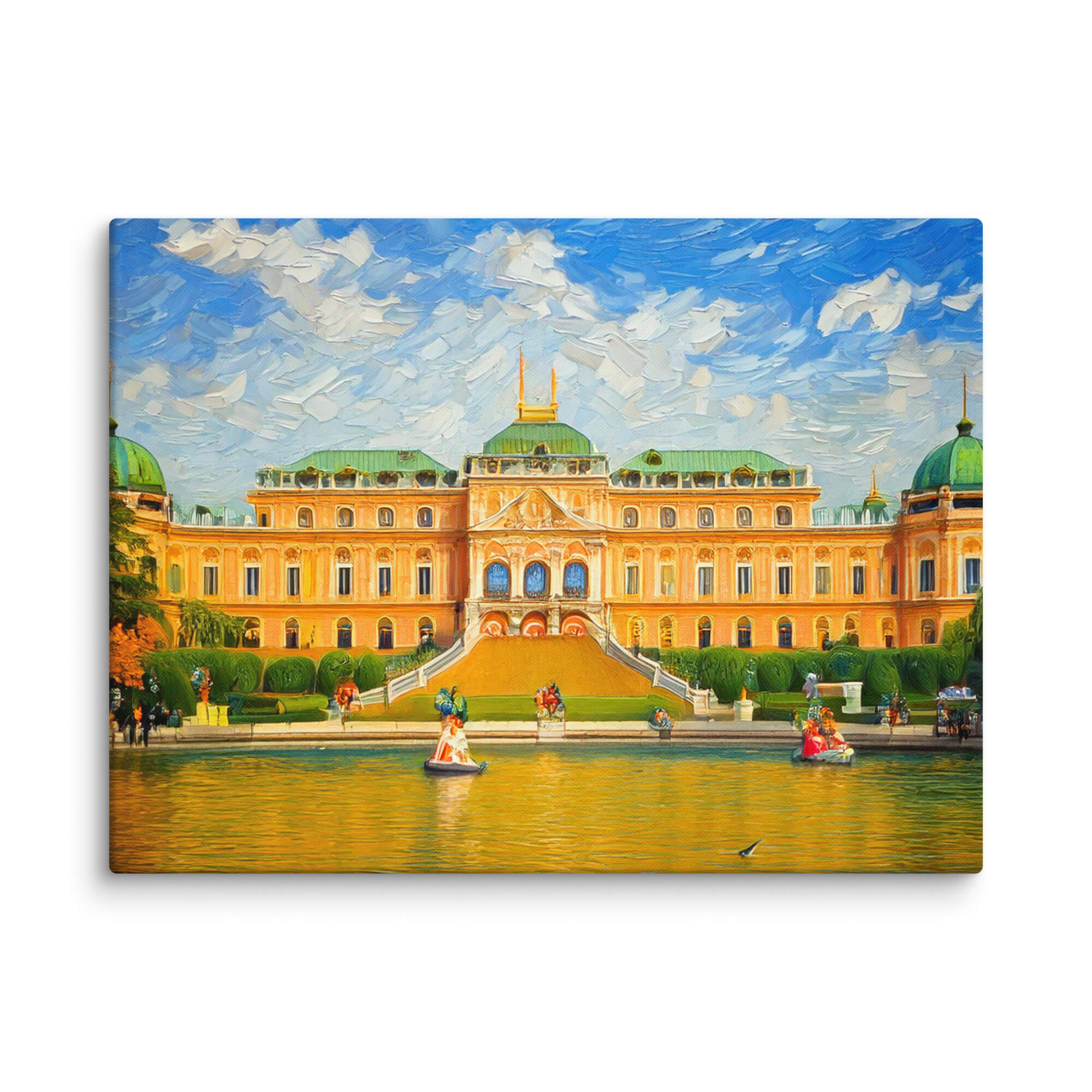 Impasto painting of Schönbrunn Castle, Vienna - Image 1