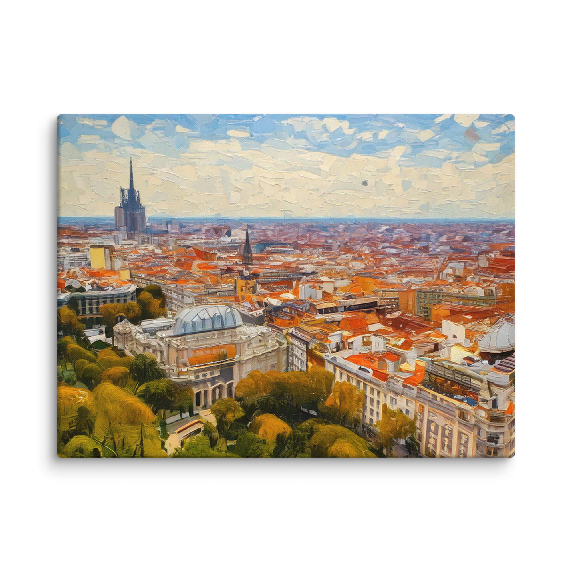 Impasto painting of Madrid - Image 1